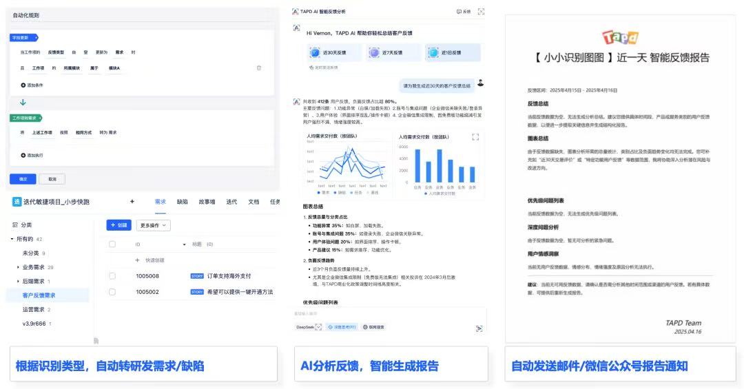 TAPD AI反馈管理界面